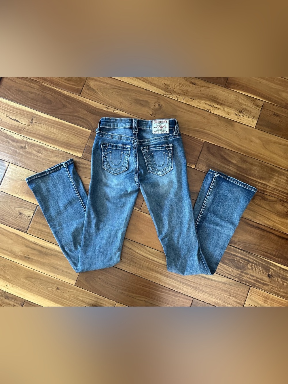 True Religion Becca Mid Rise Bootcut Jeans Size 24 Y2K Denim